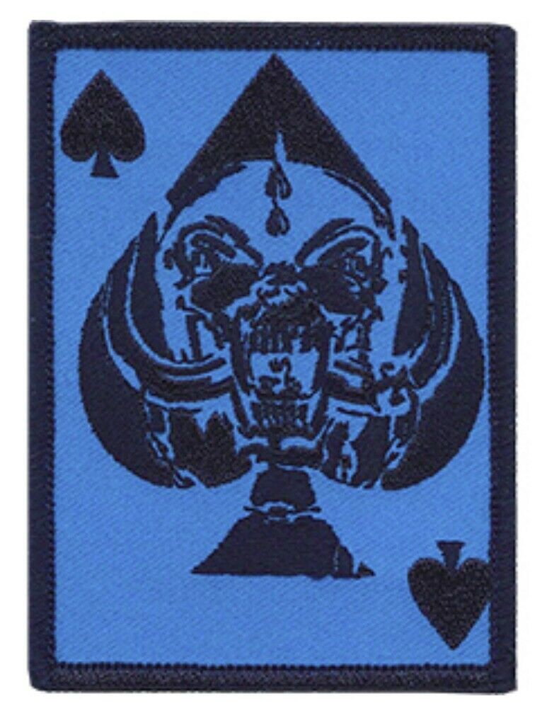 Motorhead Ace Of Spades Blue Card Embroidered Patch M100P