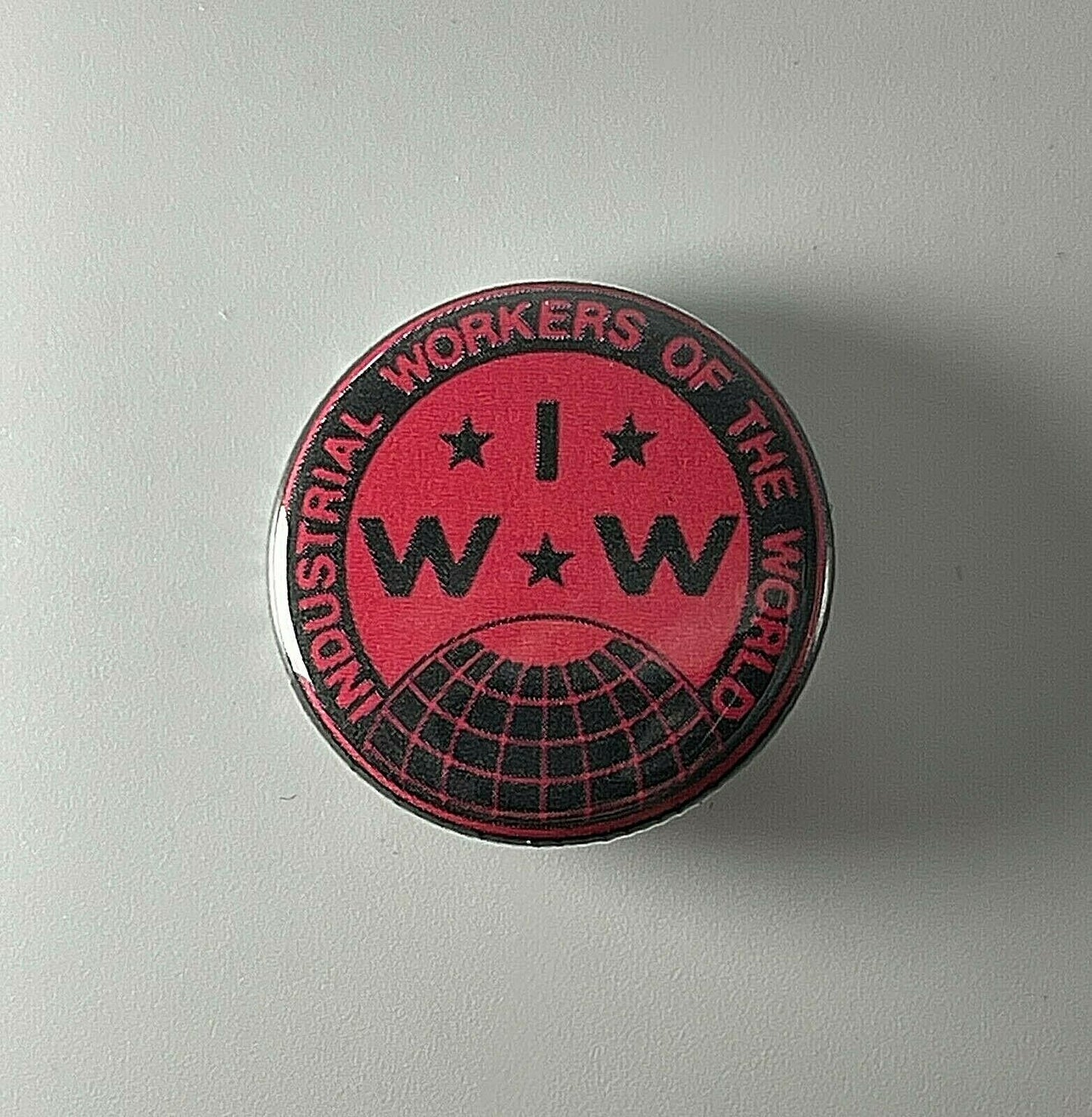 IWW Industrial Workers Of The World Wobblies 1.25” Button I002B125 Pin Badge