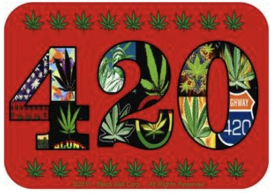 420 Marijuana Pot Weed Sticker F003S