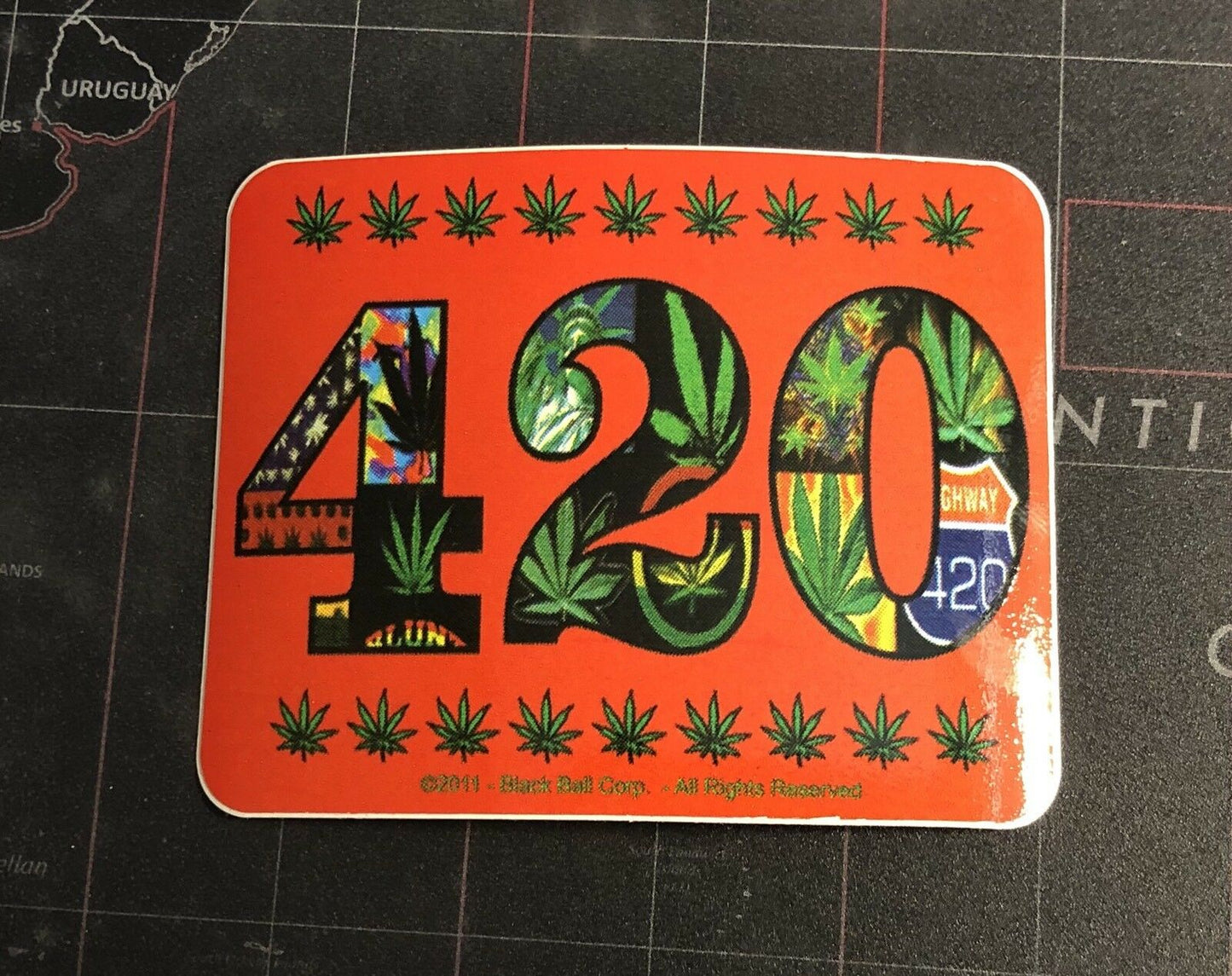 420 Marijuana Pot Weed Sticker F003S