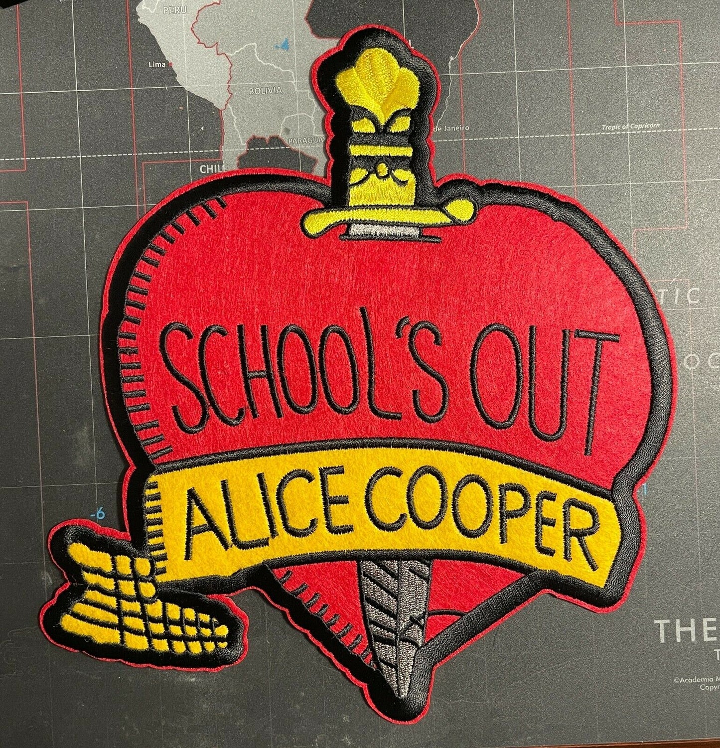 Alice Cooper School's Out Felt and Embroidered Back Patch A102P