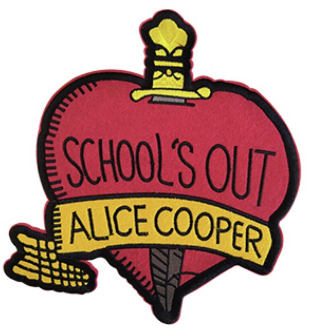 Alice Cooper School's Out Felt and Embroidered Back Patch A102P