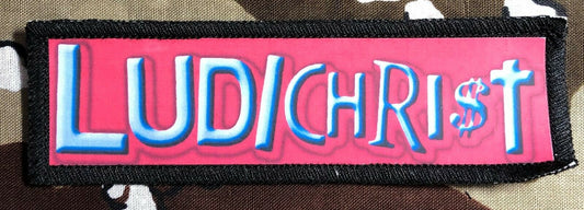 Ludichrist Logo Thrash Metal Hardcore Sublimated Printed Patch L008P