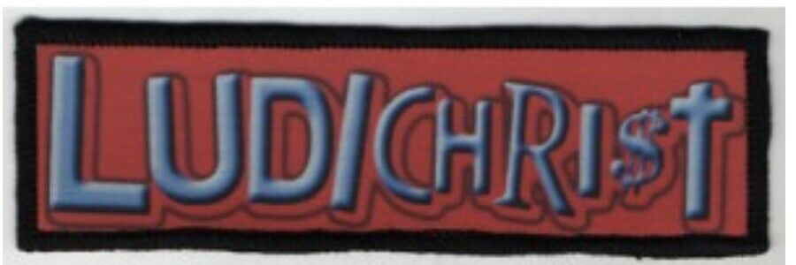 Ludichrist Logo Thrash Metal Hardcore Sublimated Printed Patch L008P