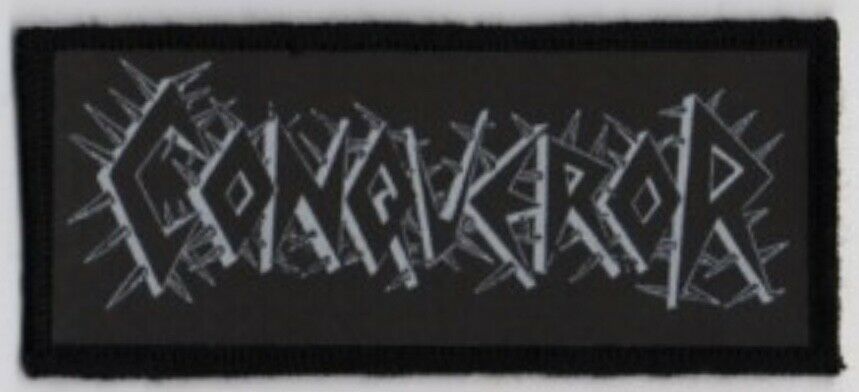 Conqueror Logo Black Metal Sublimated Printed Patch C062P