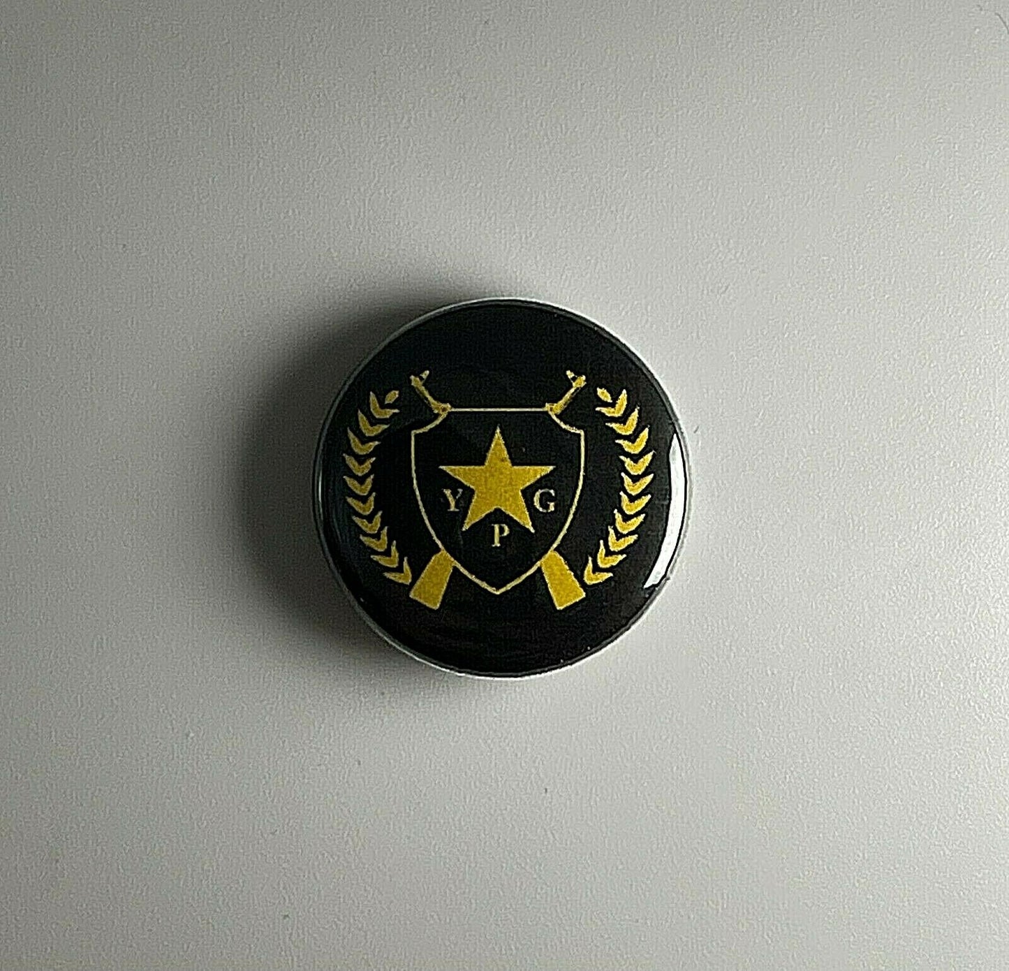 YPG Guns Flag  Rojava People's Protection Unit YPJ 1" Button Y006B Badge Pin