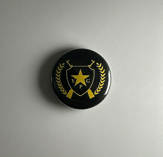 YPG Guns Flag  Rojava People's Protection Unit YPJ 1" Button Y006B Badge Pin