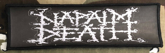 Napalm Death Logo Large Super Strip Sublimated Printed Patch N015P