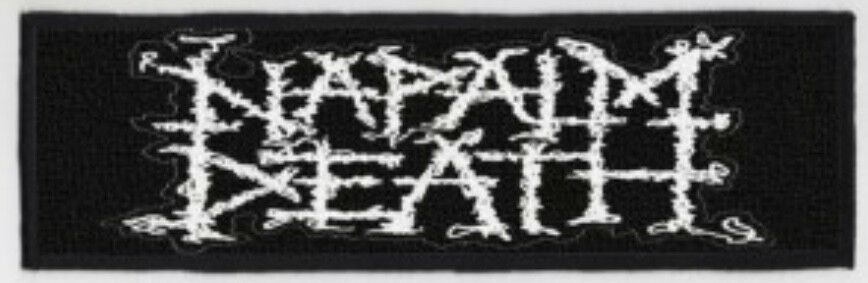 Napalm Death Logo Large Super Strip Sublimated Printed Patch N015P