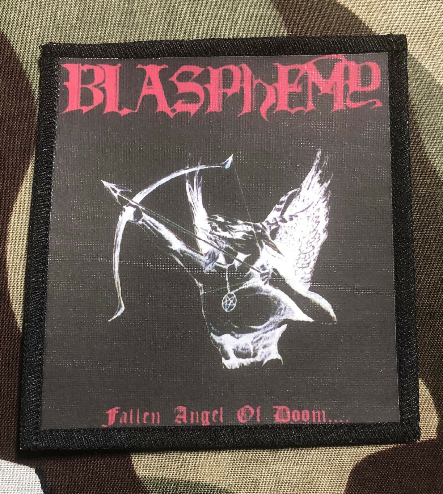 Blasphemy Fallen Angel Of Doom Sublimated Printed Patch B030P