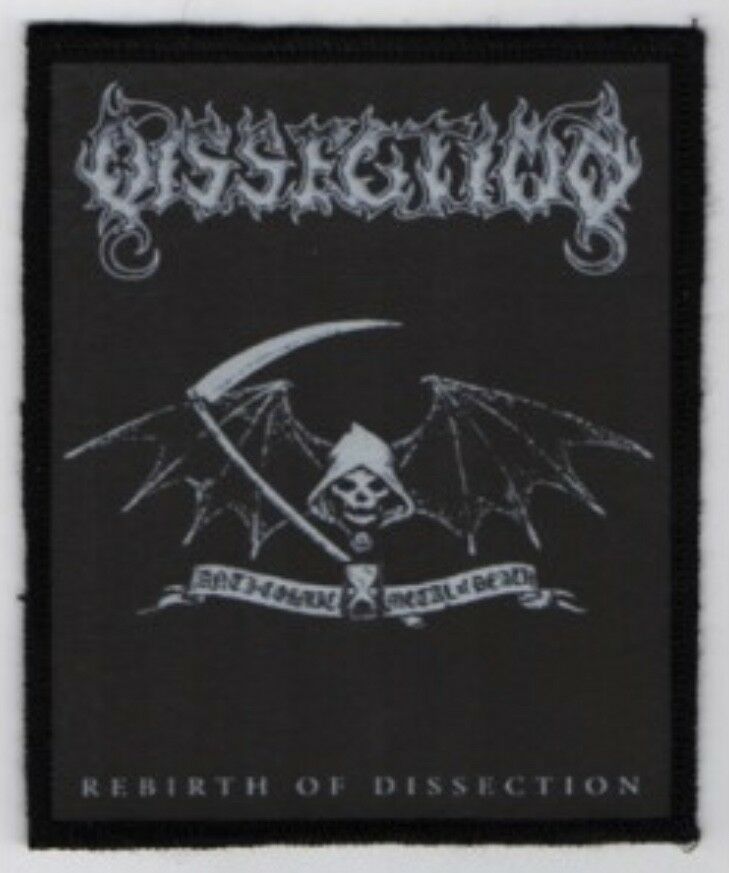 Dissection Rebirth Black Metal Sublimated Printed Patch D056P