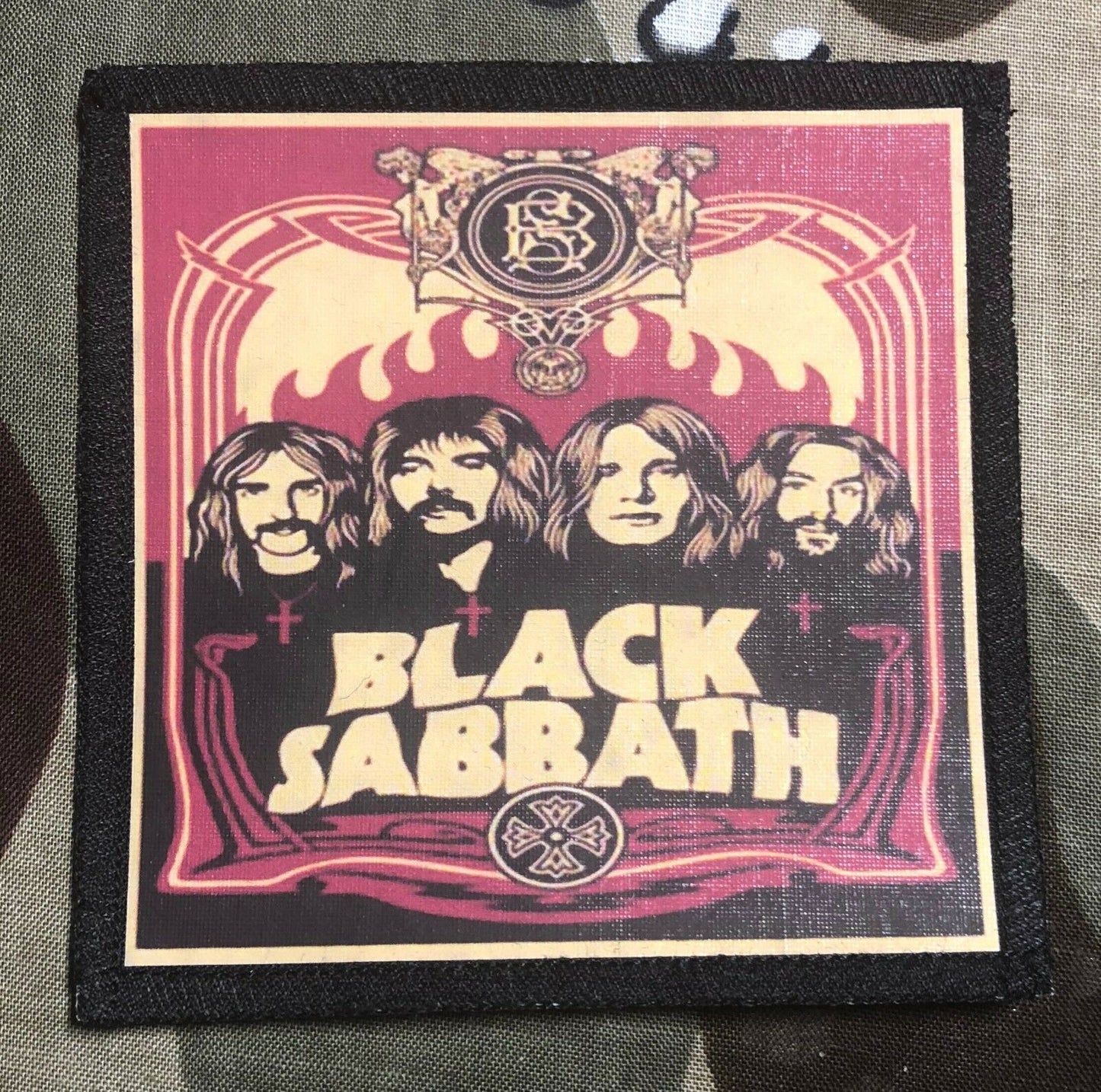 Black Sabbath Band Portrait Sublimated Printed Patch B034P