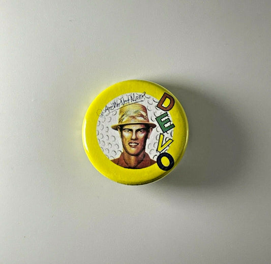 Devo Are We Not Men? 1.25" Button D007B125 Pin Badge