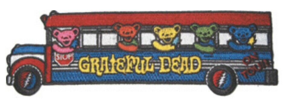 Grateful Dead Tour Bus Bears Officially Licensed Embroidered Patch G039P