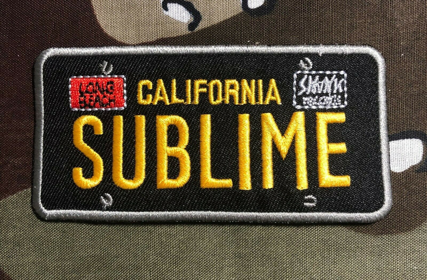 Sublime License Plate Official Embroidered Patch S085P