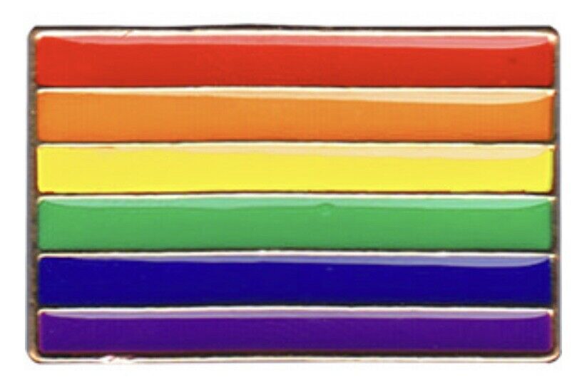 Rainbow Flag LGBTQ Enamel Lapel Pin L004PC