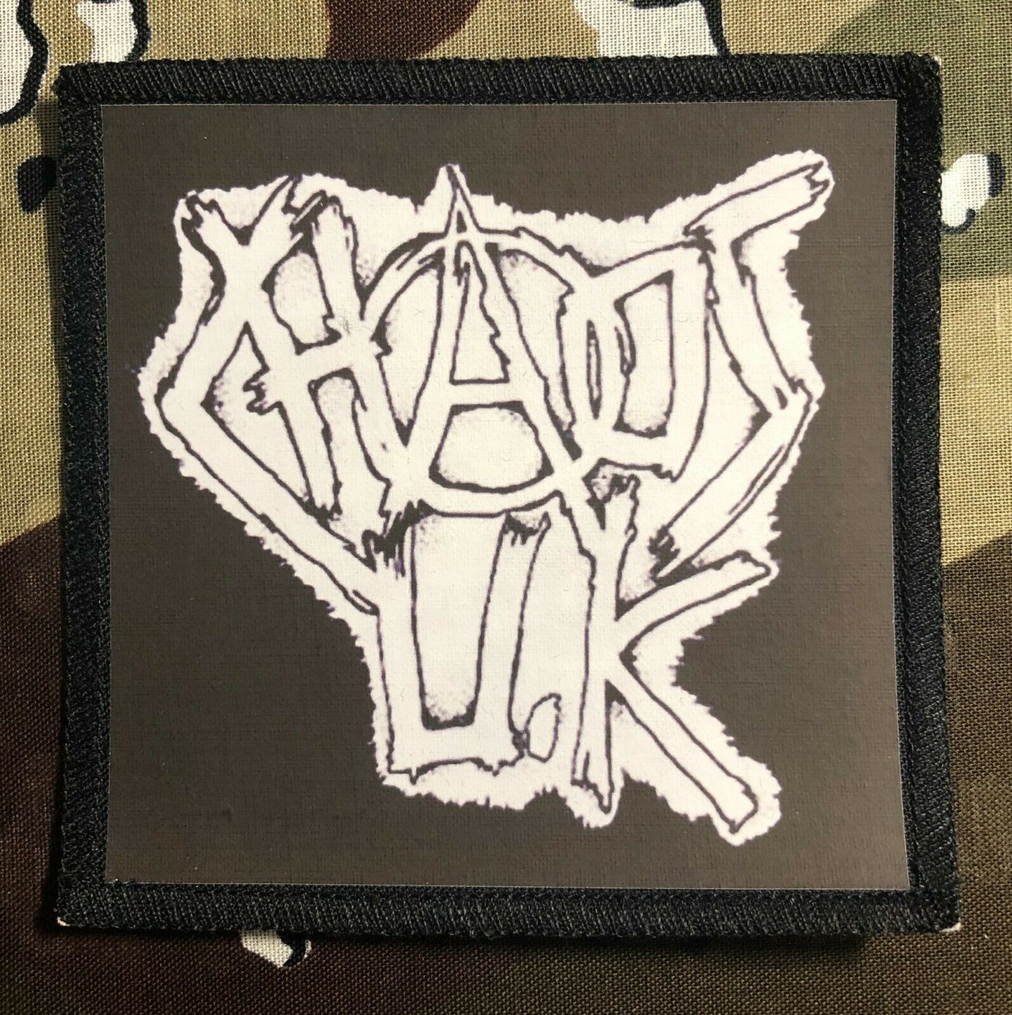 Chaos U.K. Punk Logo Sublimated Printed Patch C059P