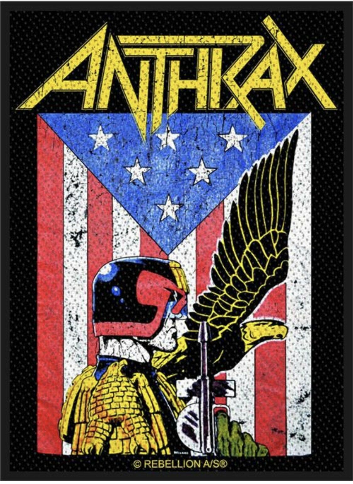 Anthrax Judge Dredd Woven Patch A089P