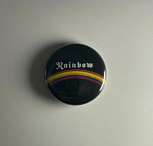 Rainbow 1" Button R009BB Badge Pin