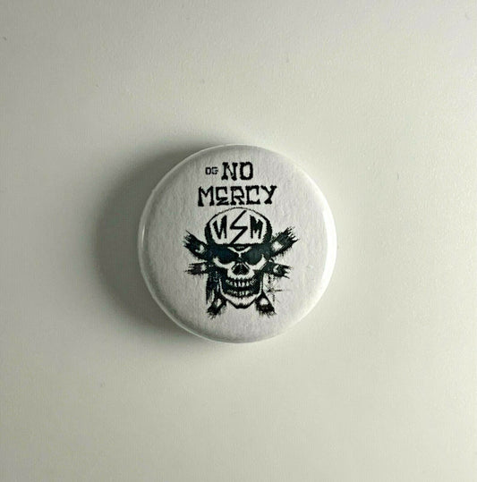 No Mercy Skull 1" Button N008B Badge Pin