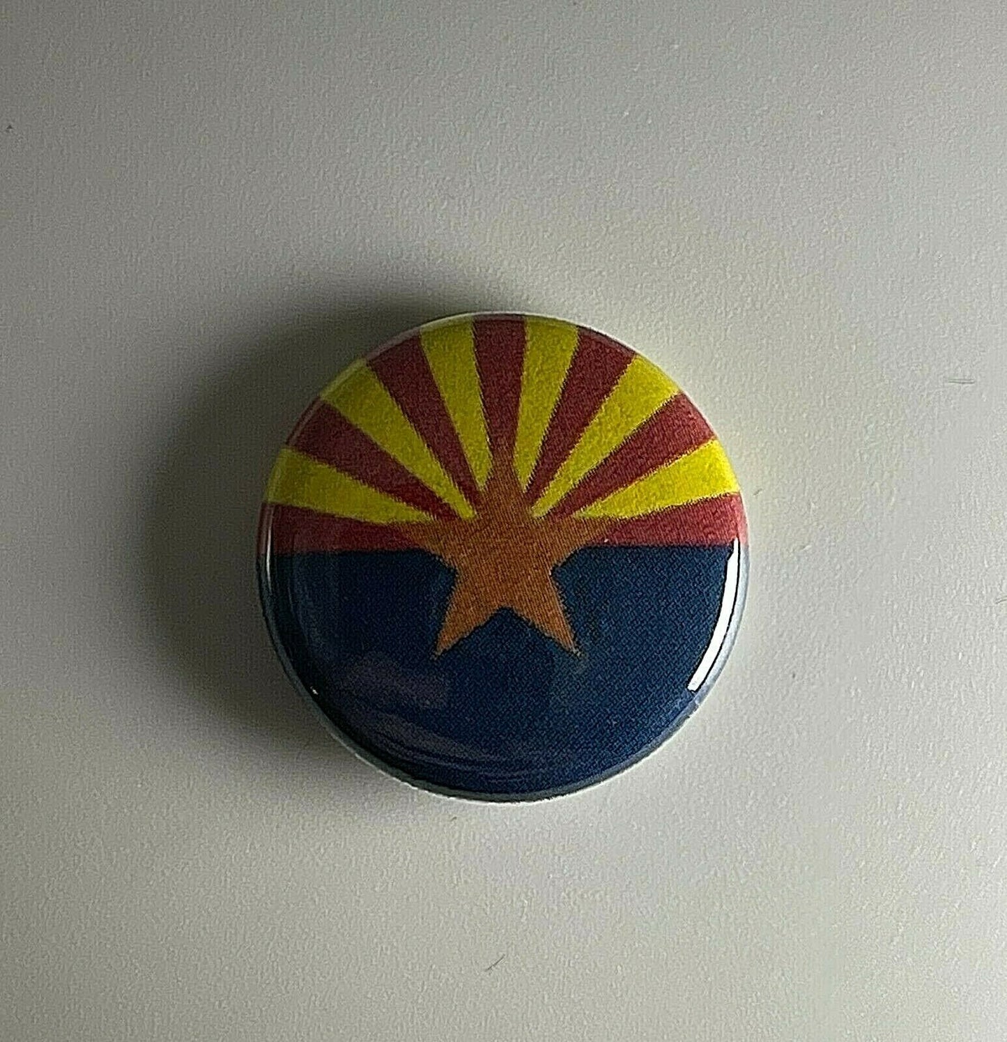 Arizona Flag Badge 1" Button A008B Pin