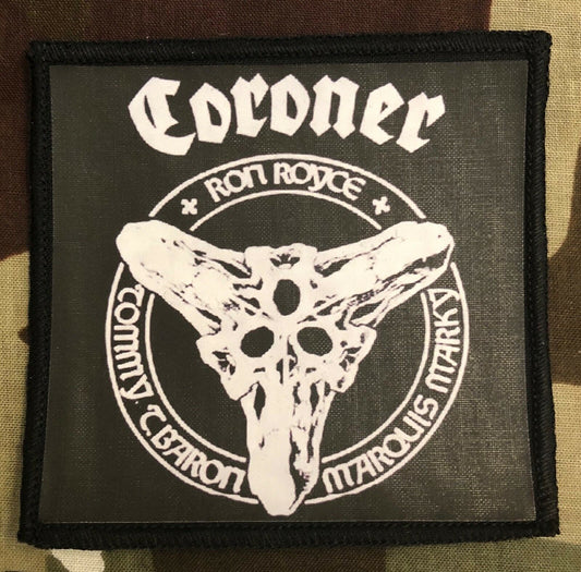 Coroner Thrash Metal Sublimated Printed Patch C032P