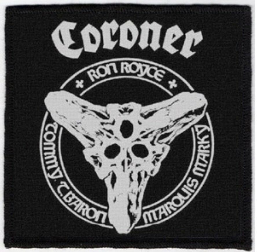 Coroner Thrash Metal Sublimated Printed Patch C032P