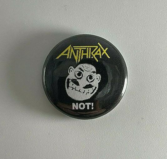 Anthrax Not Man 1” Button A021B Badge Pin