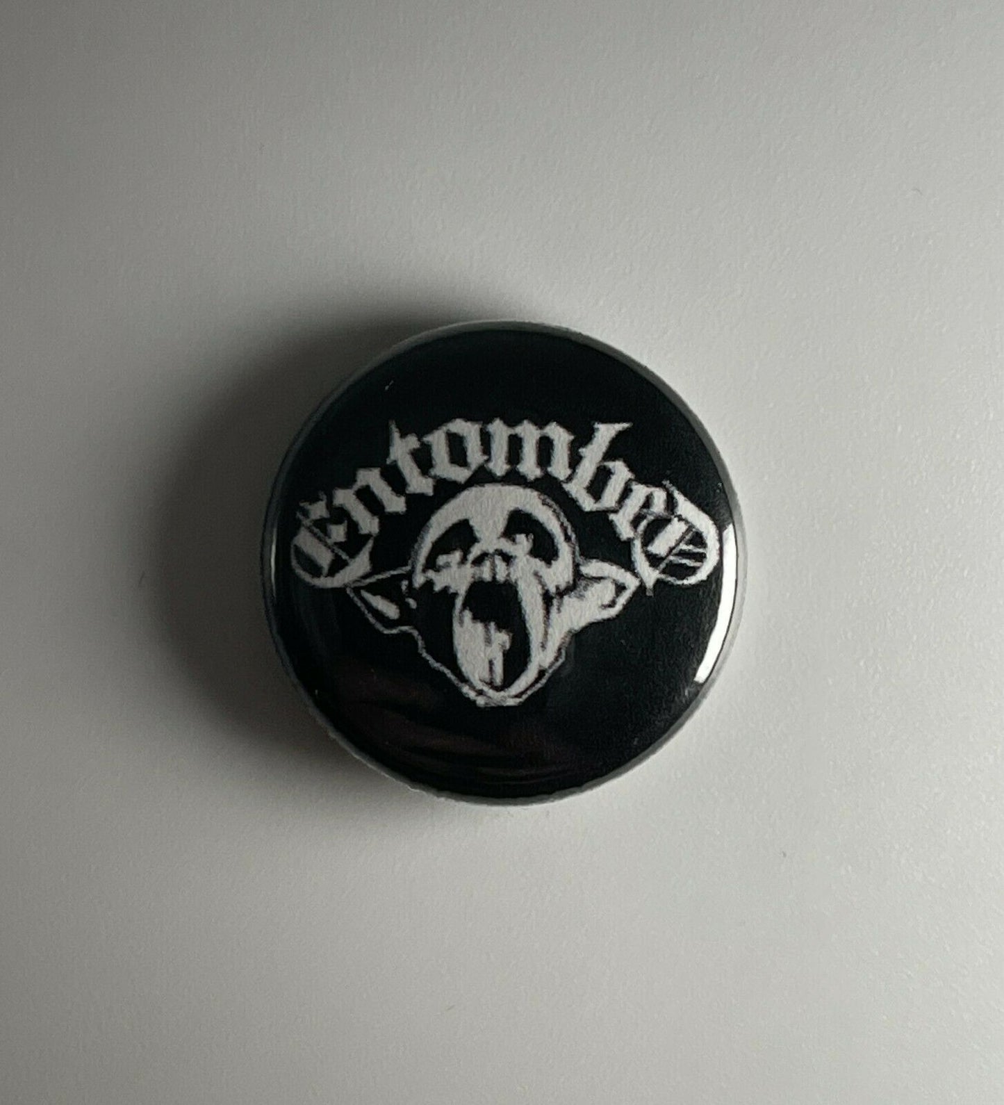 Entombed 1” Button E004B Badge Pin