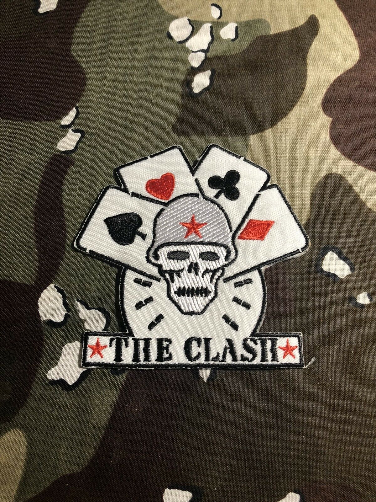 The Clash Skull Embroidered Patch C013P