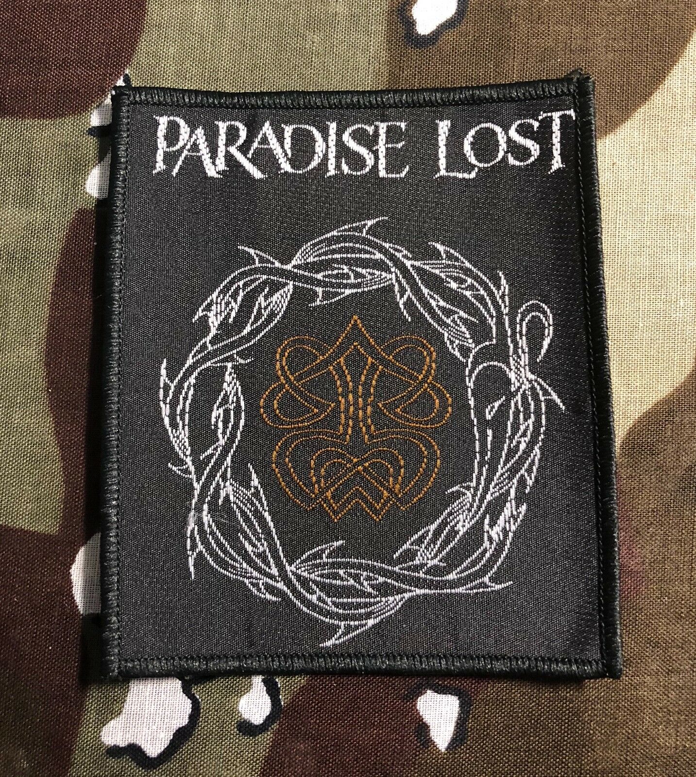 Paradise Lost Crown Of Thorns Woven Patch P024P