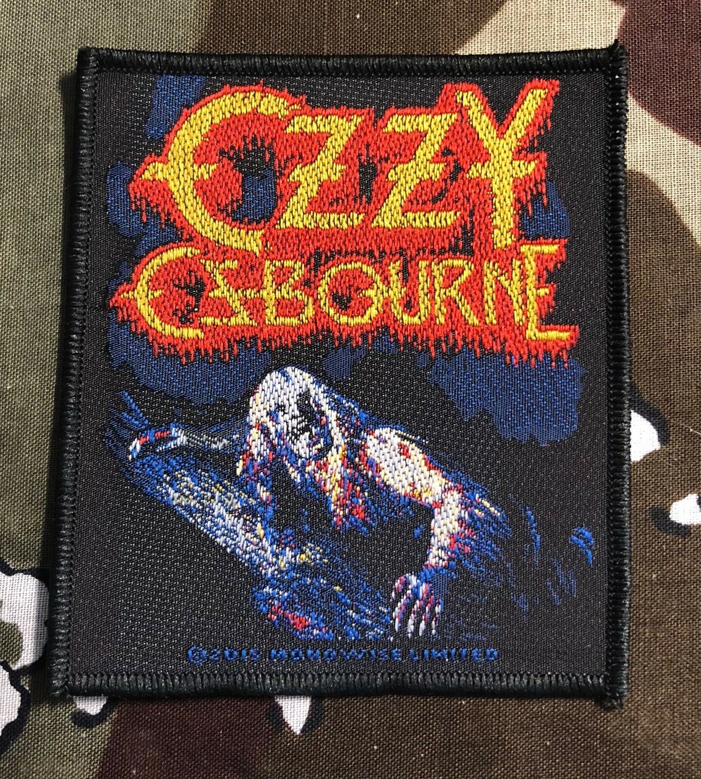 Ozzy Osbourne Bark At The Moon Woven Patch O012P