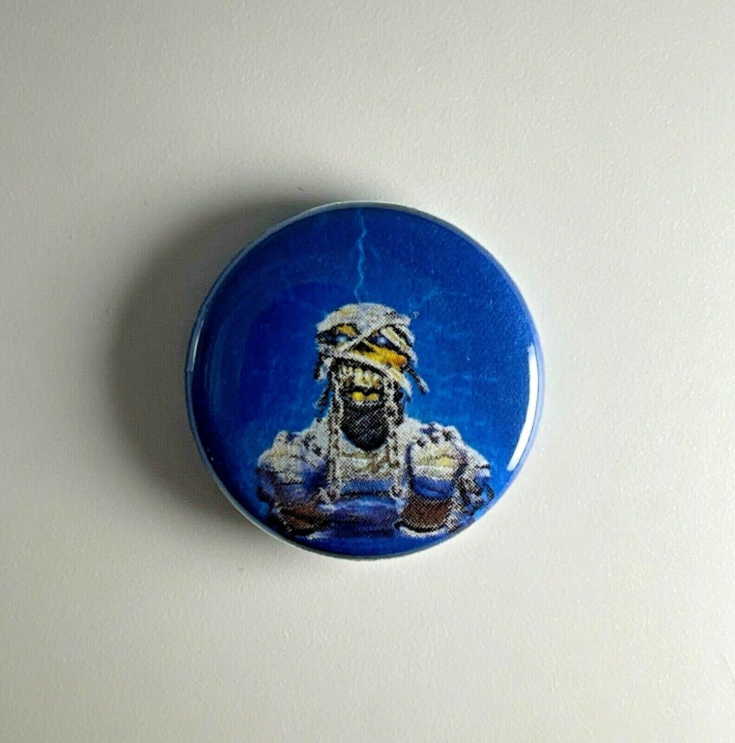 Iron Maiden Powerslave 1” Button I007B Pin Badge