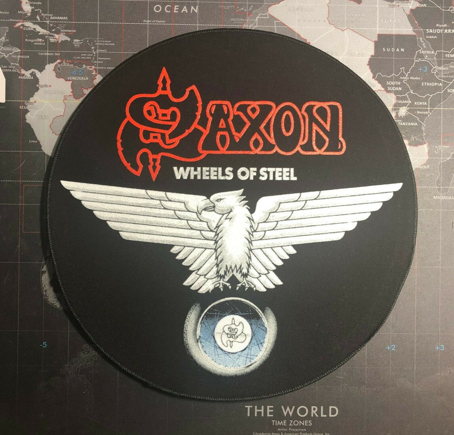 Saxon Wheels Of Steel Printed Back Patch S083P