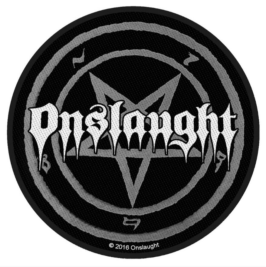 Onslaught Pentagram Logo Woven Patch O010P