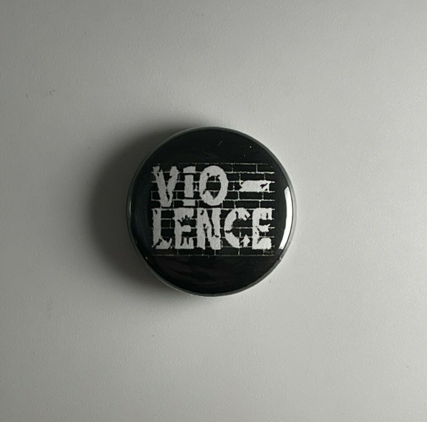 Vio-Lence 1” Button V002B Pin Badge