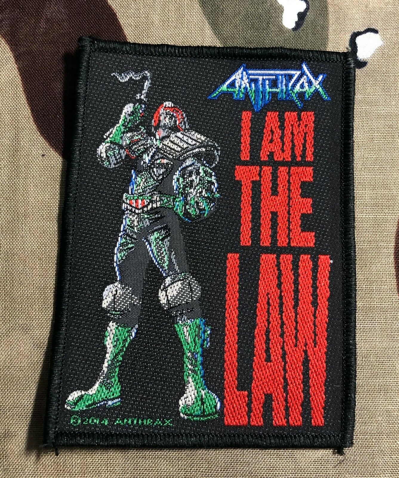 Anthrax I Am The Law Woven Patch A084P