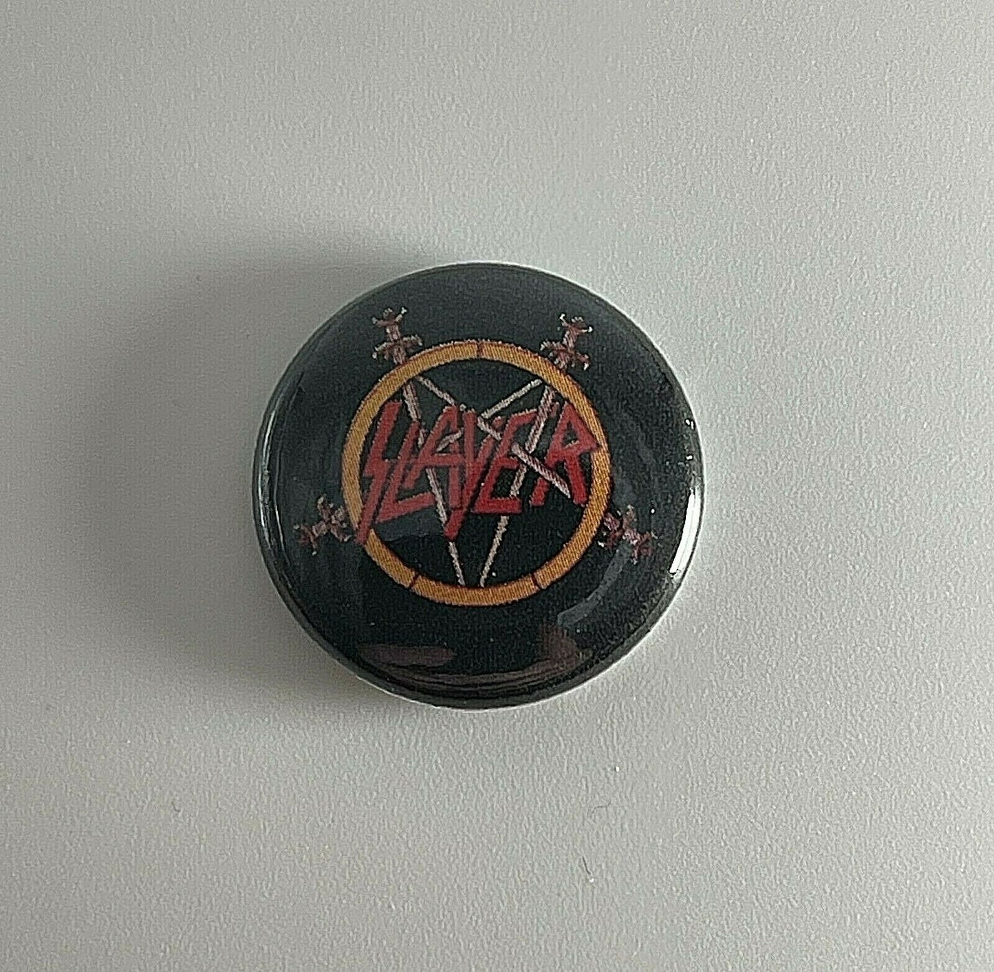 Slayer Pentagram 1” Button S039B Badge Pin