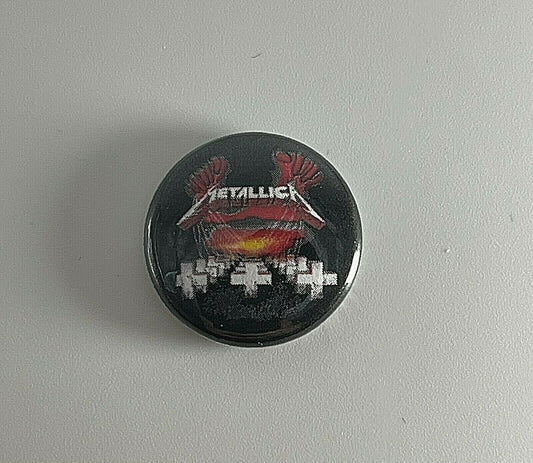 Metallica Master Of Puppets  1” Button M013B Badge Pin