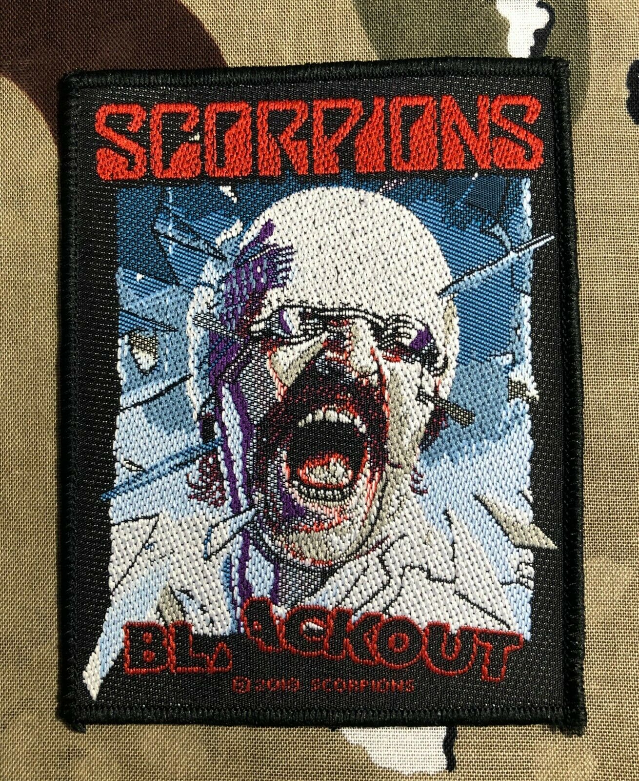 Scorpions Blackout Woven Patch S079P