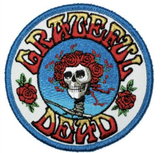 Grateful Dead Skeleton and Roses Officially Licensed Embroidered Patch G002P