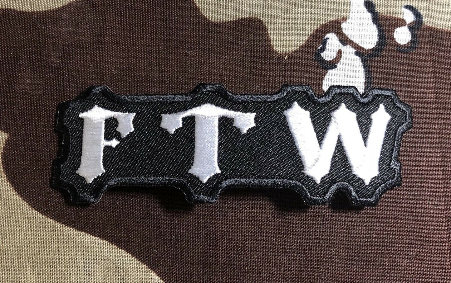 FTW F*ck The World Biker Embroidered Patch F003P