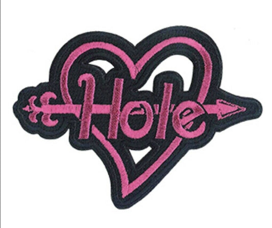 Hole Logo Courtney Love Embroidered Patch H024P