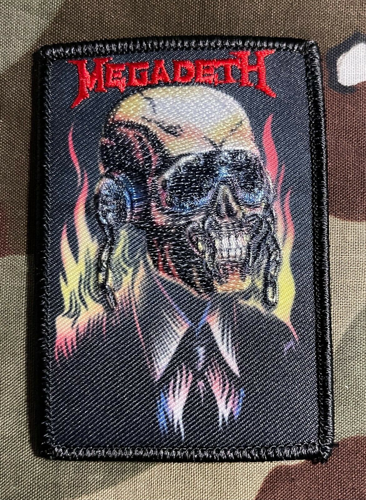 Megadeth Official Vic Rattlehead Embroidered Woven Patch M111P