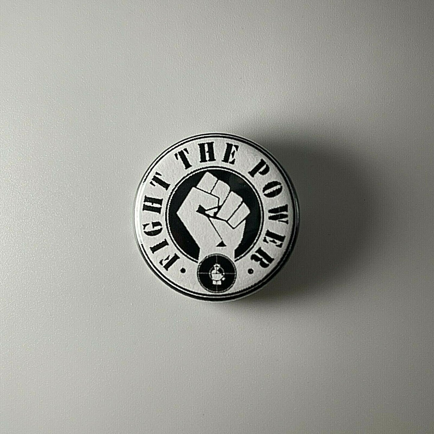 Public Enemy Fight The Power 1.25" Button P003B125 Pin Badge