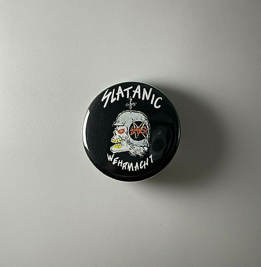 Slayer Slatanic Wehmacht 1.25" Button S009B125 Pin Badge