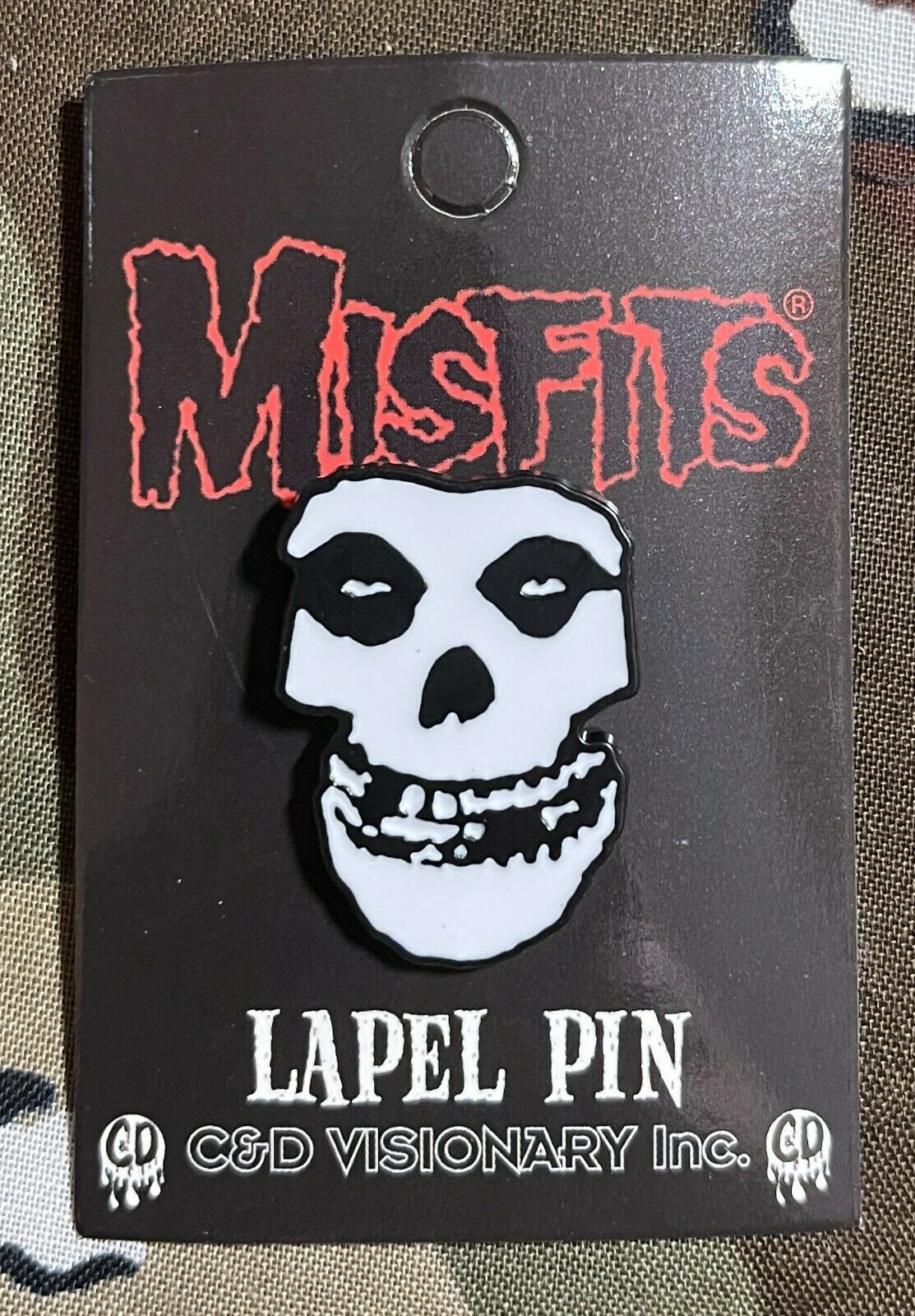 Misfits Crimson Ghost Fiend Club Skull Enamel Lapel Pin M015PC Badge