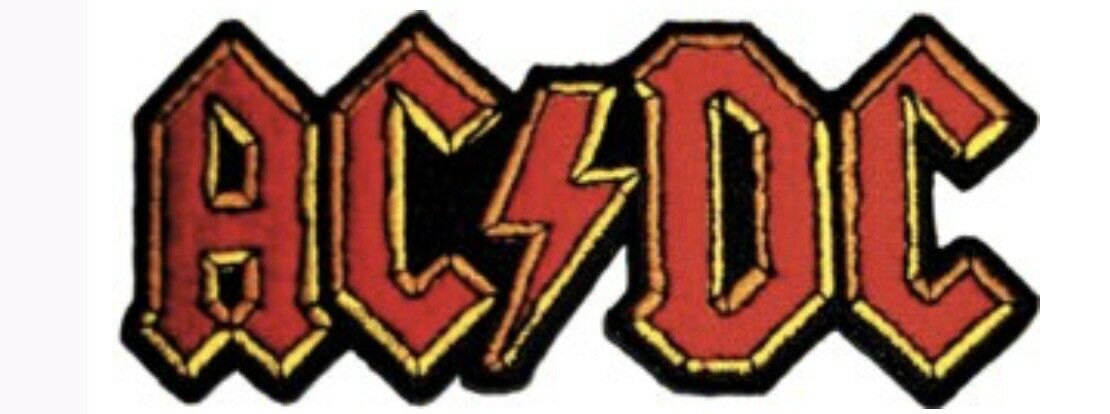 AC/DC Logo Embroidered Logo Patch A008P