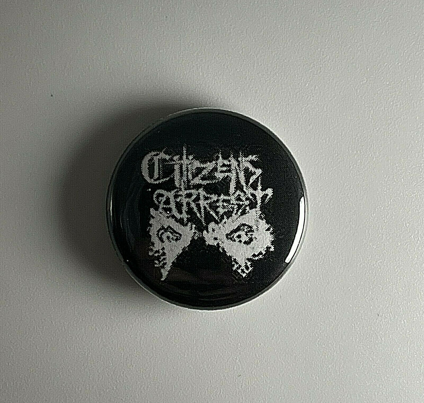 Citizen’s Arrest Hardcore 1” Button C004B Badge Pin