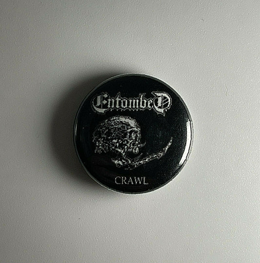 Entombed Crawl 1” Button E003B Pin Badge